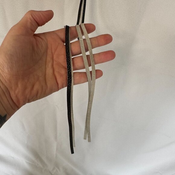 ZARA Vintage Effect Distressed Gray Pebbled Genuine 100% Leather Vest Size Large - Picture 12 of 17